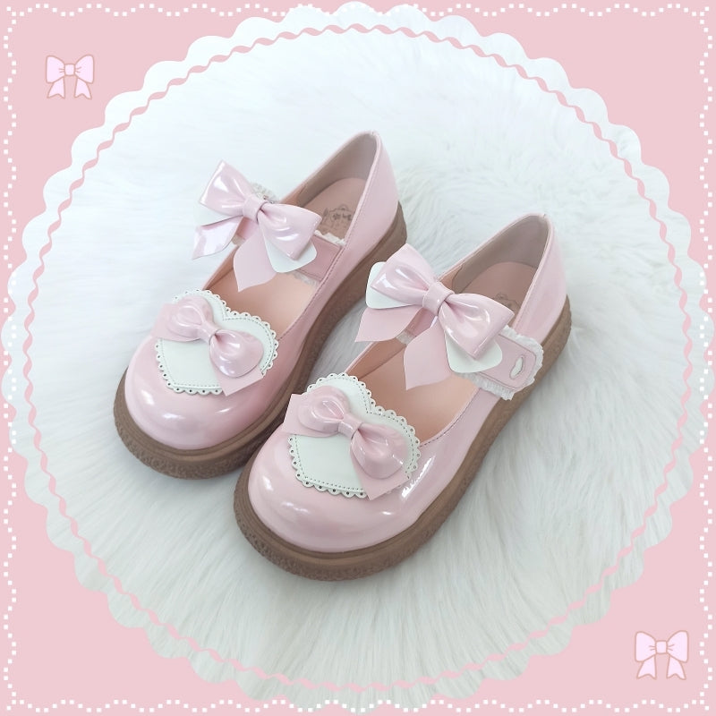 Cute Milkmaid Round Toe Multicolor Lolita Shoes - image 5