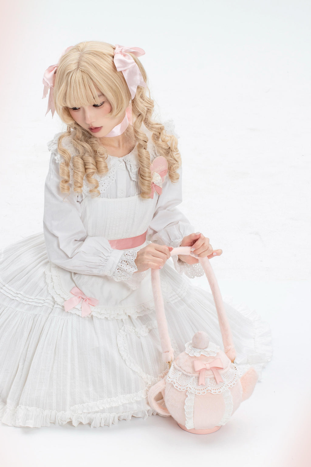 Plush Teapot Sweet Lolita Crossbody Bag - image 7