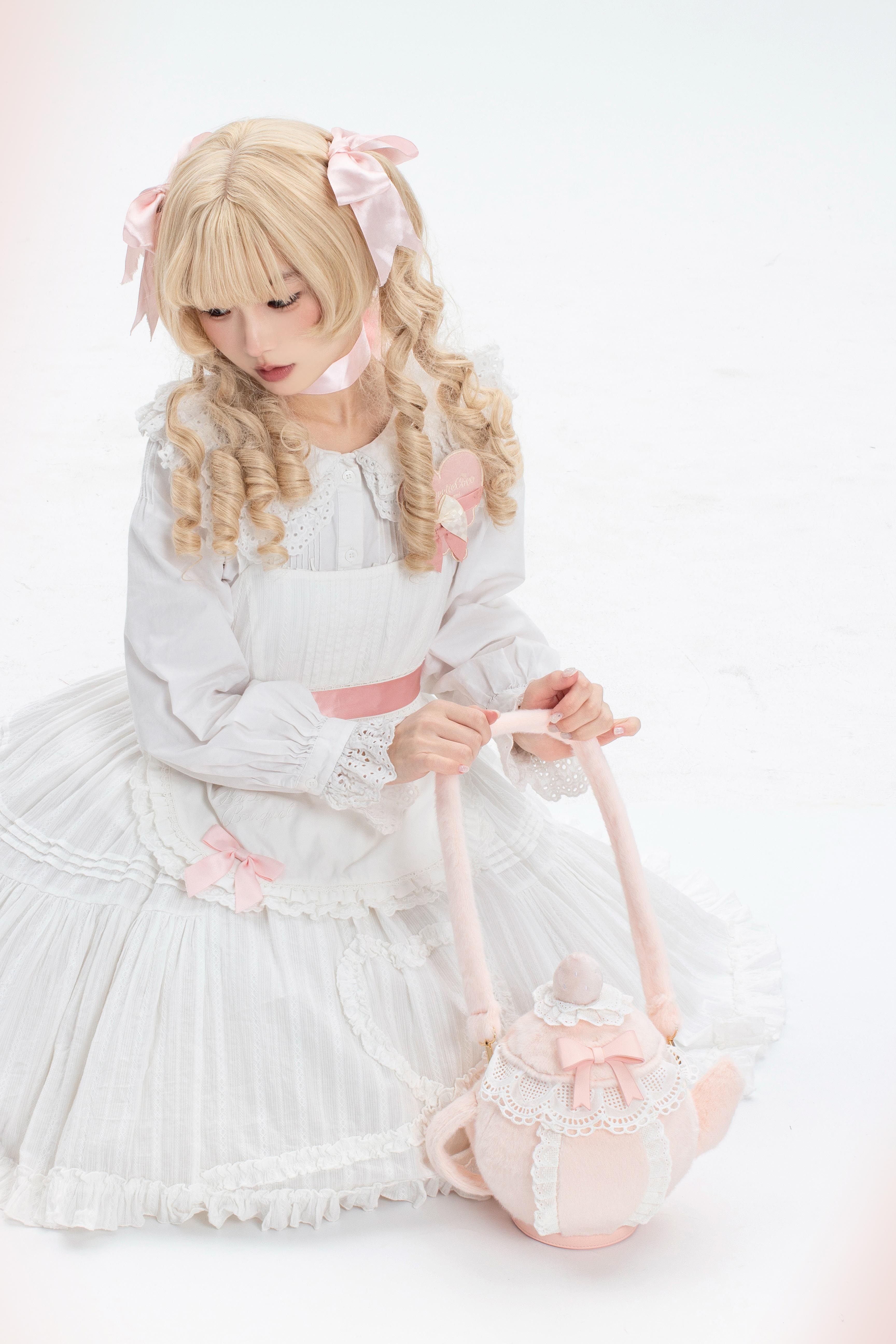 Plush Teapot Sweet Lolita Crossbody Bag - image 7