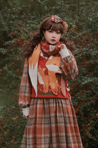 Chubby Fox in the Forest - Kawaii Lolita Accessories Knitted Fox Scarf Embroidered Faux Collar - image 21