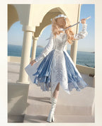 Crumbling Skeleton - Ouji Lolita Fishbone Embroideried Vest & Pants Suits - image 22
