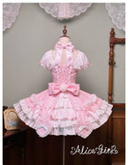 Old School Lolita Halter Neck OP Dress, Polka Dot Accent - image 48