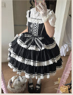 Otome Heart Cotton Old School Lolita JSK Dress Suit and Accessories - image 13