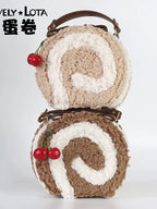 Little Swiss Roll - Cute Plush Lolita Bag, Adjustable Crossbody Strap - image 12