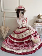 Strawberry Basket - Country Lolita JSK Dress, Strawberry Embroidery - image 8
