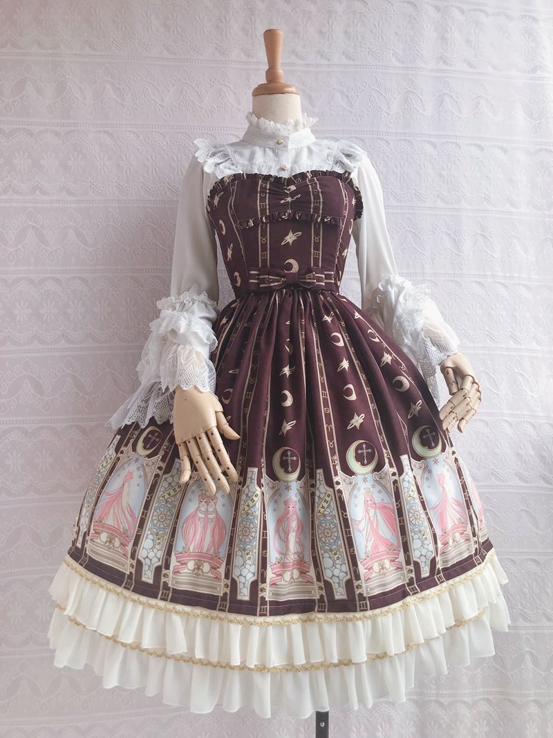 Constellation Printing Chiffon Lolita JSK Dress - image 1