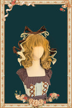 Chandelier - Old School Lolita OP Dress, Polka Dot, Chandelier Print and Accessories - image 22
