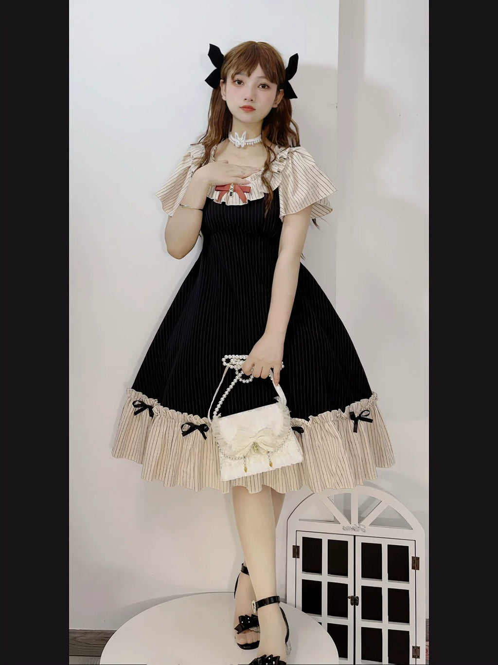 Cotton Plus Size Lolita OP Dress with Pockets - image 12