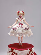 Strawberry Cream Cake White Sweet Lolita OP Set - image 13