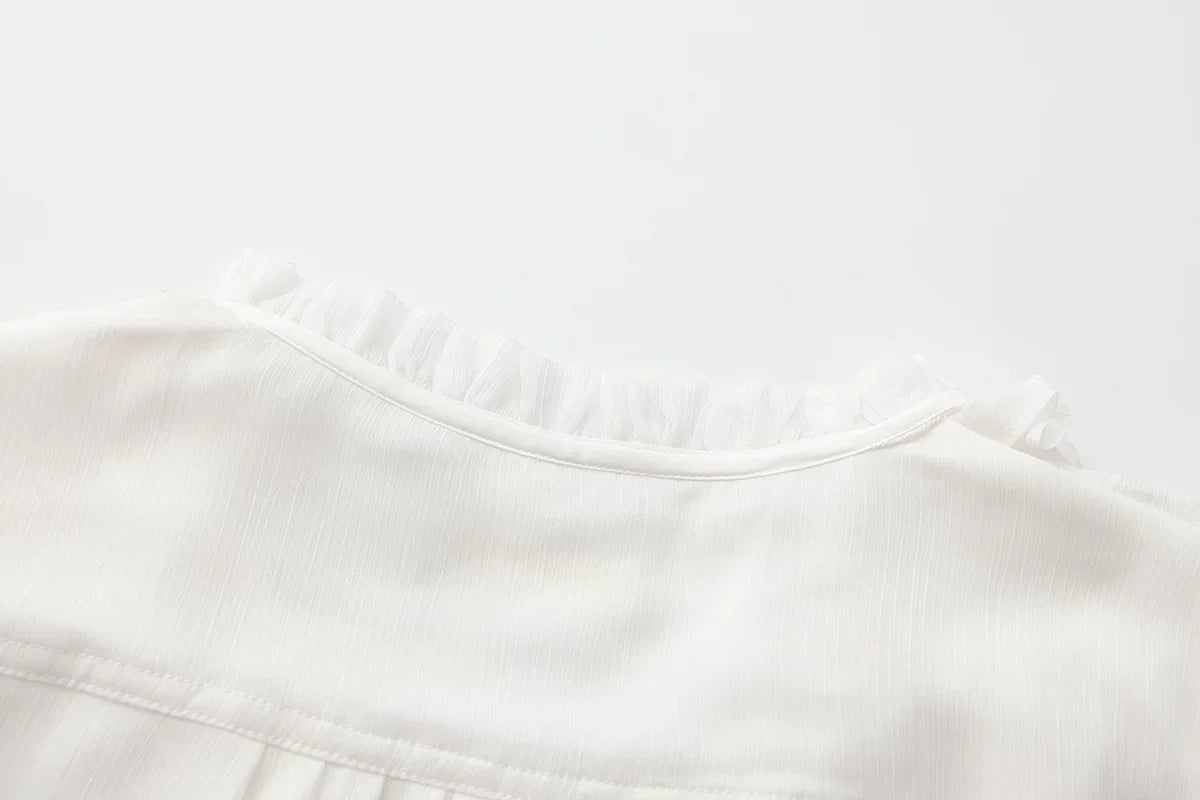 Eternal Treasure Voyage - Ouji Lolita Chiffon Blouse with Ruffles - image 10