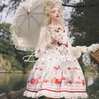 Strawberry Fruit Tea SP - Apricot Sweet Lolita Jumper Dress - image 1