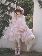 Sunset Realm Lolita Bride Gorgeous OP FS - image 4