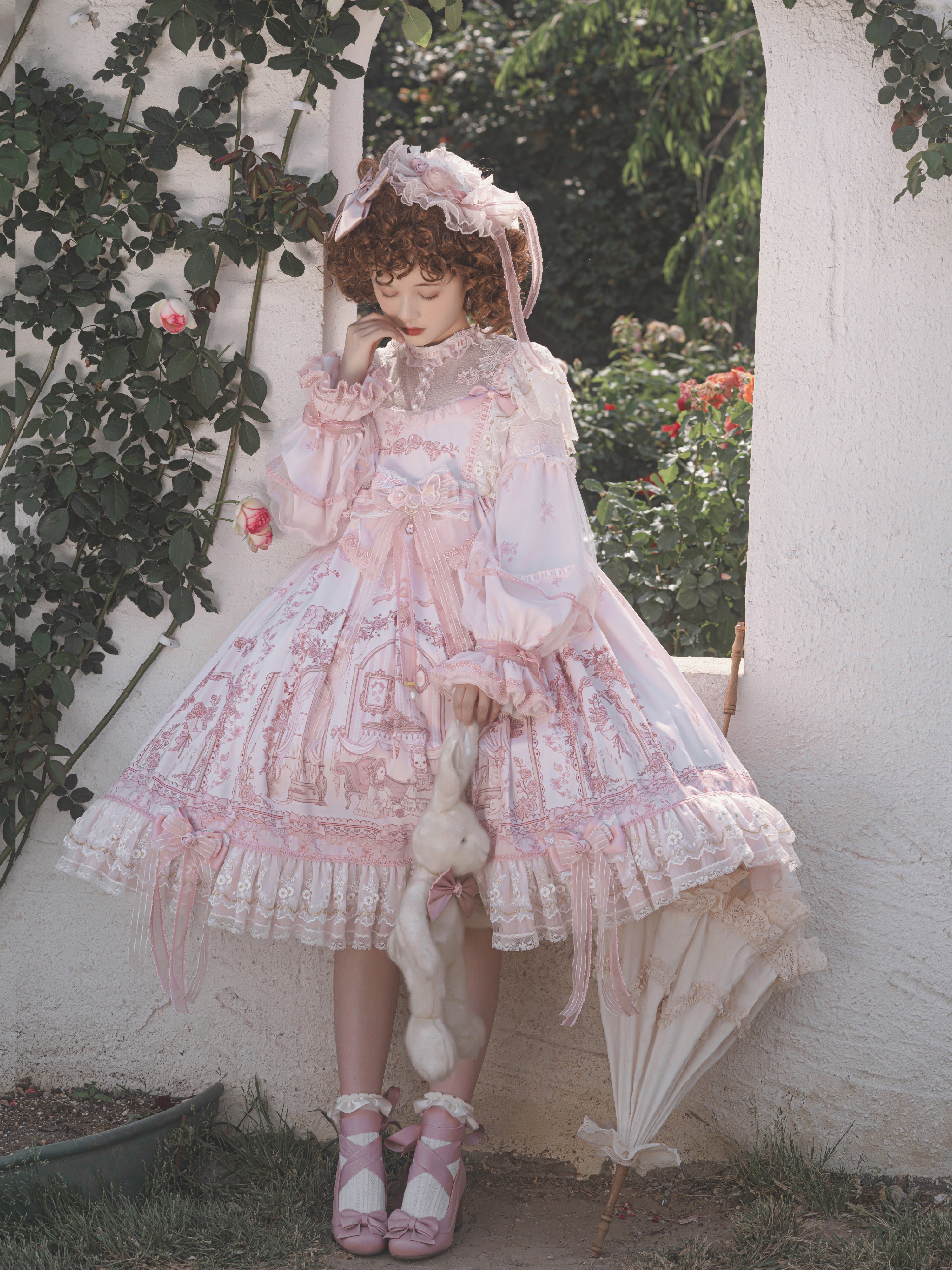 Sunset Realm Lolita Bride Gorgeous OP FS - image 4