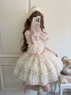 Floral Elegy - Sweet Lolita JSK Dress, Tiered Hem - image 17