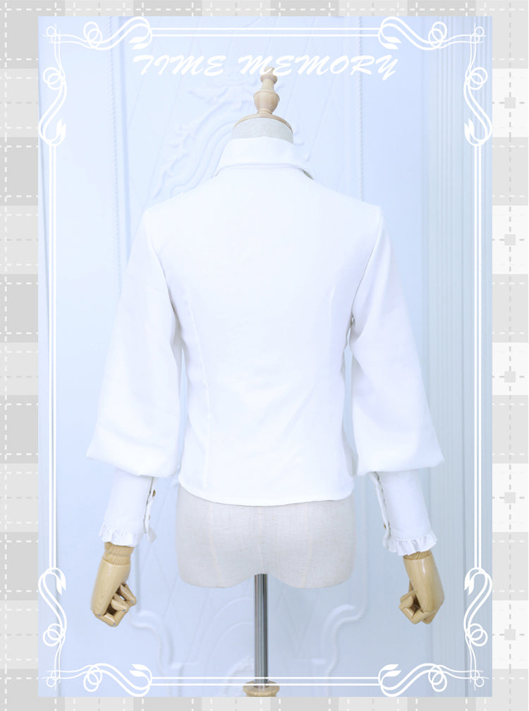 Elegant Lolita Slim Fit Mutton Sleeve Blouse - image 22