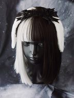 Black Wings Halloween Goth Lolita Hairband - image 30