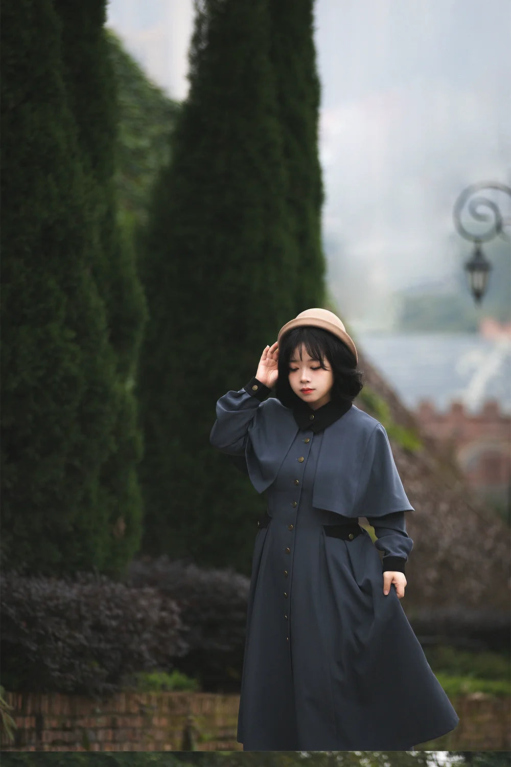 Classic Full Cardigan - Elegant Winter Lolita Coat Dress - image 19