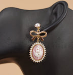 Retro Cameo Lolita Earrings - image 5