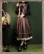 Rose - Elegant Lolita Fishbone Grid Skirt Customized - image 53