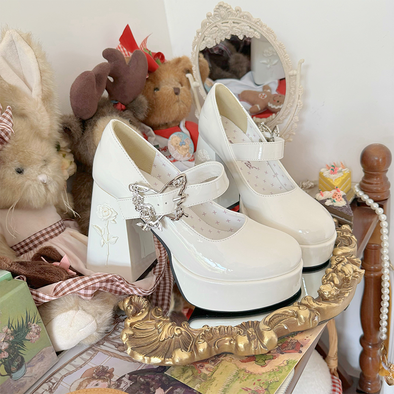 The cycle of all things - Lolita High Platform Shoes with Elegant Butterfly Buckle - image 18
