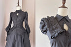 Shadow Hymn - Gothic Lolita Solid Shirt & Skirt, Side Zipper - image 10