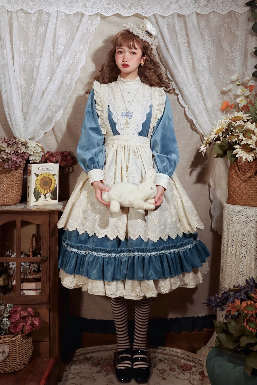 Vintage Elegant Velvet OP Dress - image 23