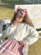 Small Ointment - Sweet Lolita Puff-Sleeve Sweater Coat - image 7