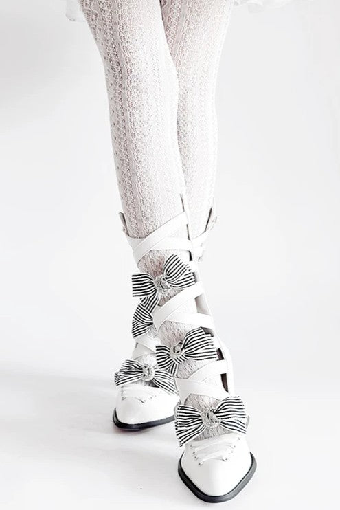 Moon Crow - Gothic Lace-Up Half-Cutout Boots - image 4