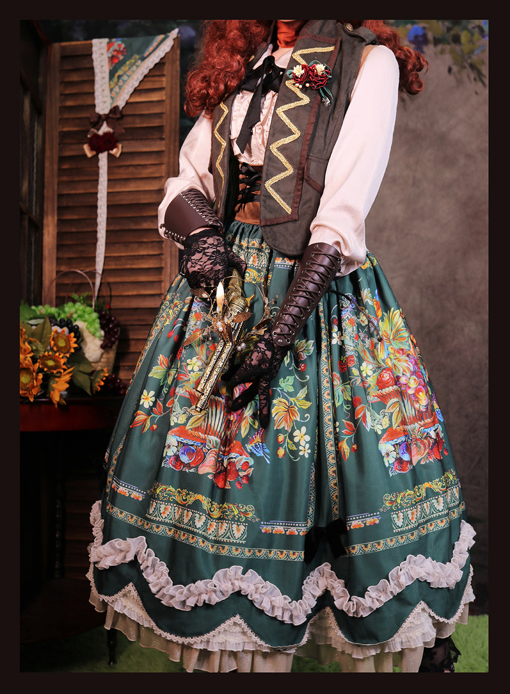 Rich Hymn - Lolita Bavarian Long Velvet JSK - image 27