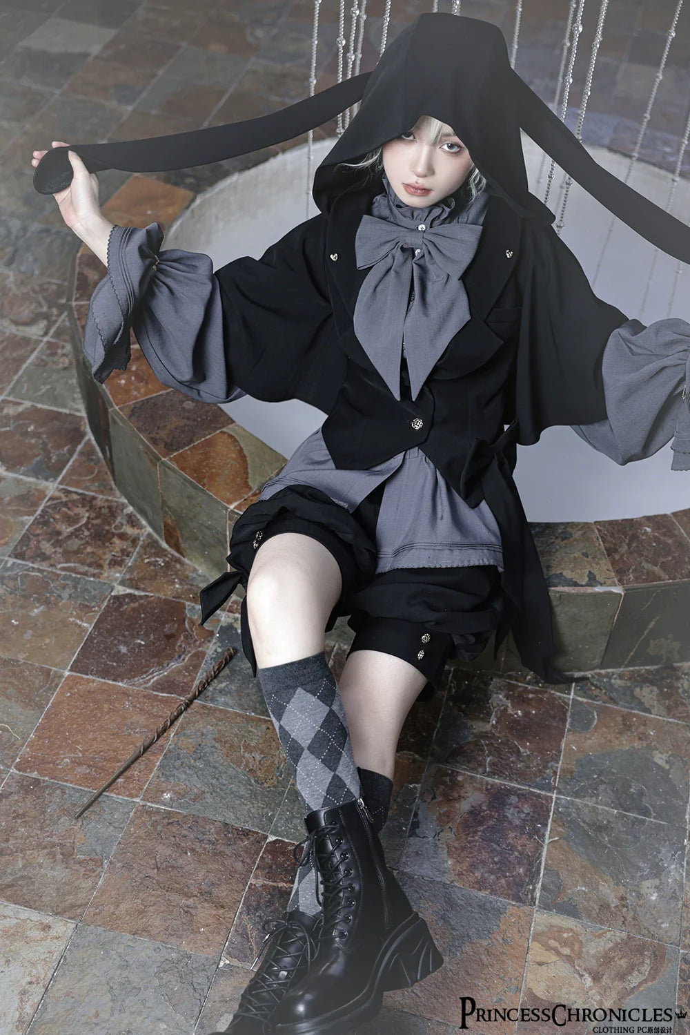 Hunting Rabbit Ouji Lolita Rabbit Ears Coat and Shirt Set - image 25