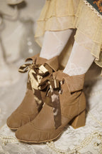 Lady Incognita - Retro Lolita Ankle Boots, Size Zipper - image 21