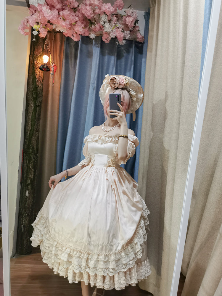 CLA Vintage French Lolita OP Dress - image 72