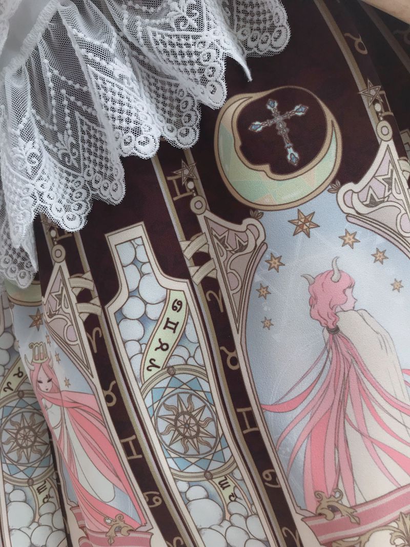 Constellation Printing Chiffon Lolita JSK Dress - image 4
