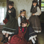 Rose - Elegant Lolita Fishbone Grid Skirt Customized - image 8