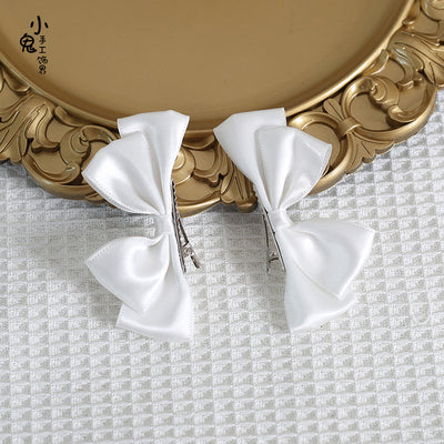 Sweet Lolita Ponytail Bow Hair Clips - image 9