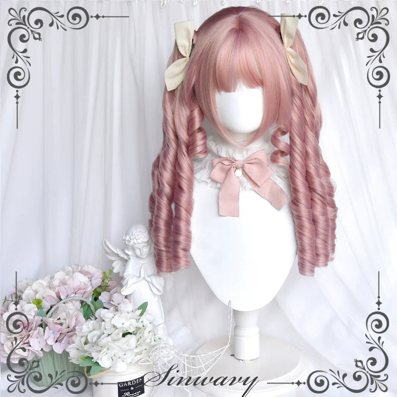 Sweet Lolita Wig, Detachable Roman Curl Ponytail - image 1