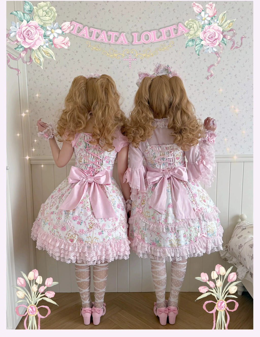 Spring 2025 Old School Lolita Floral JSK and OP Dress Series and Accessories - image 3