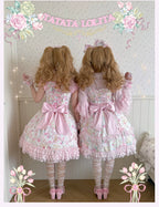 Spring 2025 Old School Lolita Floral JSK and OP Dress Series and Accessories - image 3
