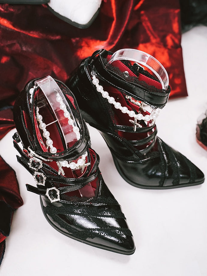 Forbidden Prayer - Rose Cross Gothic Lolita Heels - image 3