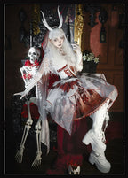 Bone Dragon - Gothic Lolita Corset JSK Dress Set with Embroidery - image 37