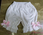 Winter Coral Fleece Lolita Bloomers with Lace Trim - image 1
