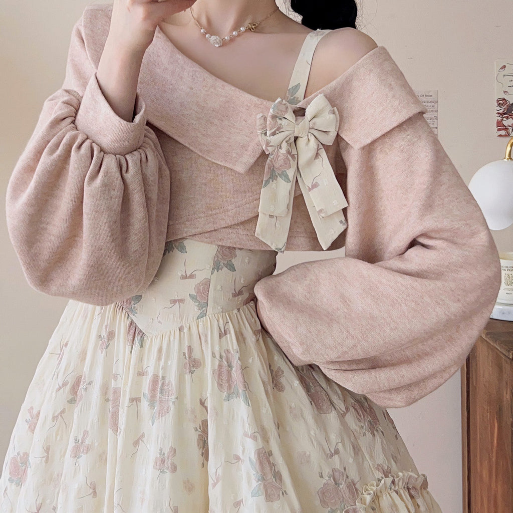 Twilight Rose - Sweet Lolita Dress Sweater and JSK - image 5