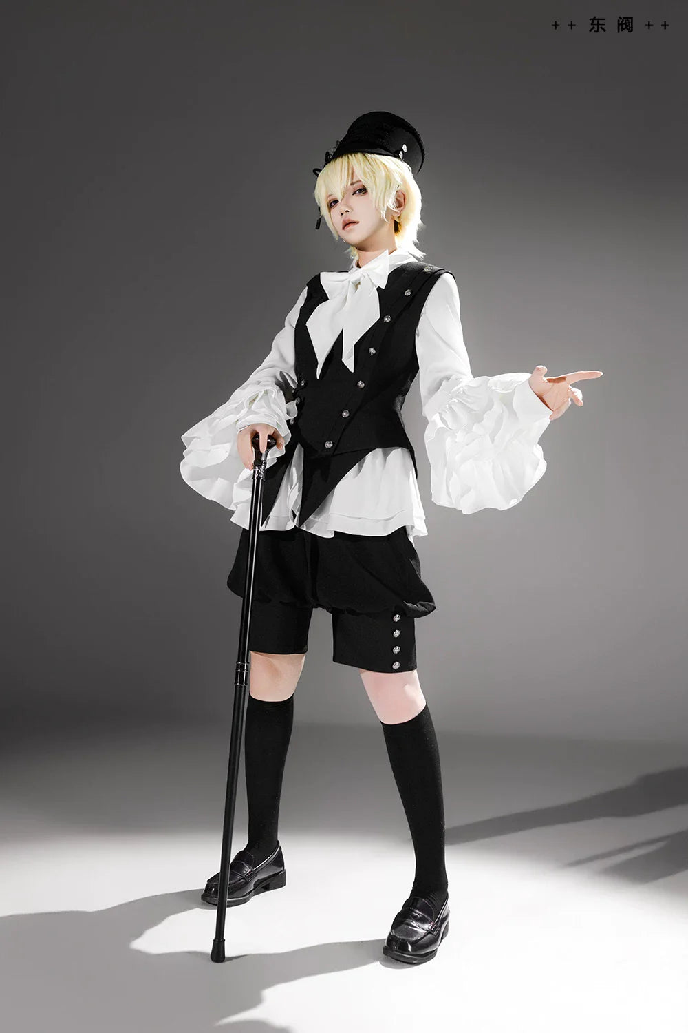 Ashes - Vintage Ouji Lolita Blouse and Shorts Set - image 14