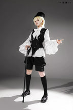 Ashes - Vintage Ouji Lolita Blouse and Shorts Set - image 14