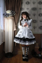 Daily Lolita Cotton Asymmetric Print Socks - image 41