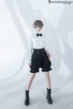 Desperate Bunny - Ouji Lolita Vest Shorts Set - image 12