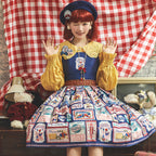 Strawberry Rose - Vintage American Casual Lolita JSK Dress - image 1