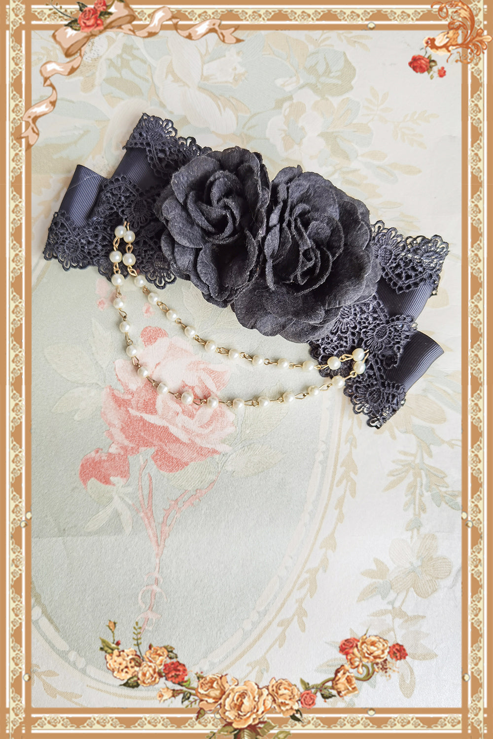 Elegant Lolita Flower Clip Headdress - image 4