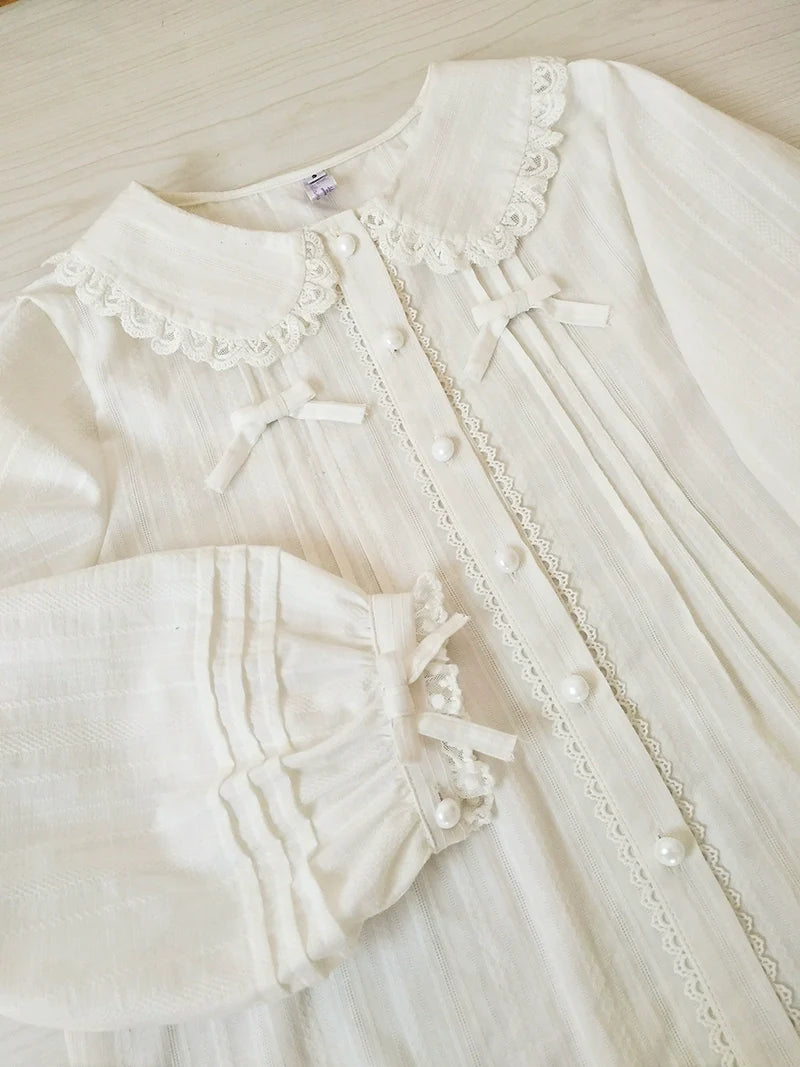 Cotton Sweet Lolita Blouse, Single / Fleece Lined Version - image 10