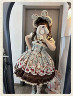 Cookie Treasure Box - Sweet Lolita Dessert Printed JSK Dress with Ribbon Bows - image 10